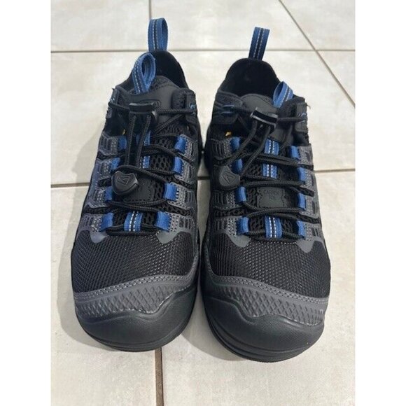 KEEN Utility Birmingham Grey Low Composite Toe Work Shoes Cobalt Blue Black New - Picture 4 of 11